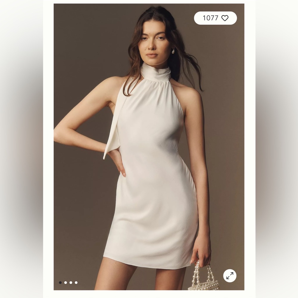 BHLDN Satin Mini Dress